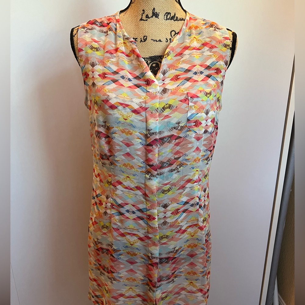 Cabi Avery Aztec Geo Sleeveless Top